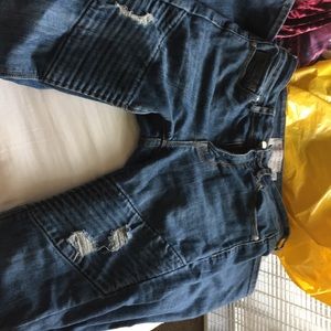 Kendal and Kylie biker skinny jeans